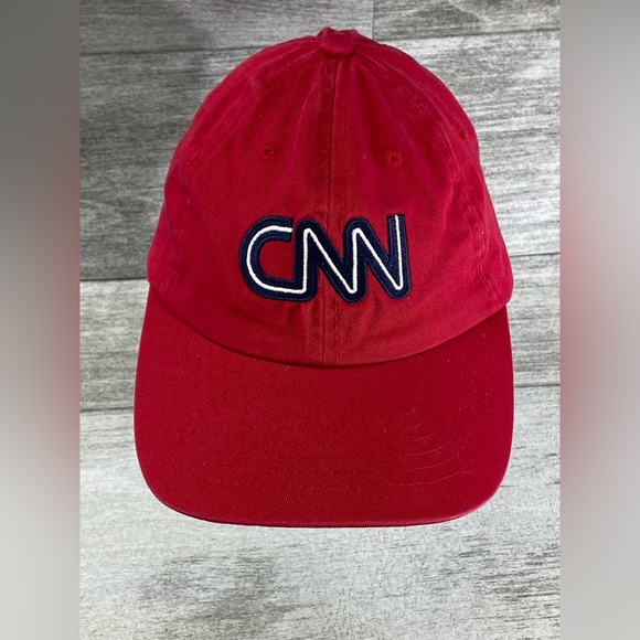 CNN News Embroidered Cap Hat Strapback Baseball Style 100% Cotton OSFM - Picture 4 of 11